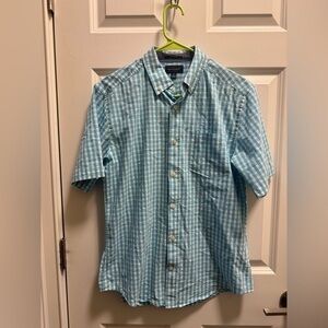 Mens Mason James Short Sleeve Button Down Shirt
